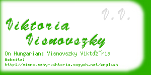 viktoria visnovszky business card